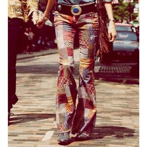 Vintage free people 24 Patchwork corduroy Flare Pants